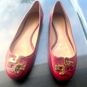 Burgundy Tory Burch shoes